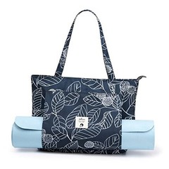Yoga Bags for Women with Yoga Mats Bags Carrier Carryall Canvas Tote for Leaf