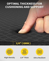 Professional Quality Extra Wide Yoga Mat – Lightweight and Portable Design