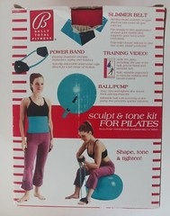 Bally Total Fitness Starter Kit for Pilates – New, Power Band, Slimmer Belt, Bal
