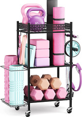 Yoga Mat Storage Rack, Home Gym Storage Rack Yoga Mat Holder, Workout Storage f