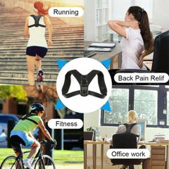 Posture Corrector Adjustable Back Support Belt Spine Back Shoulder Brace Strap