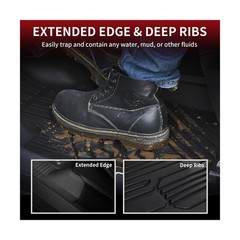 LASFIT Floor Mats for Ford F-150 2015-2026 | F150 Lightning 2022-2025 SuperCr…