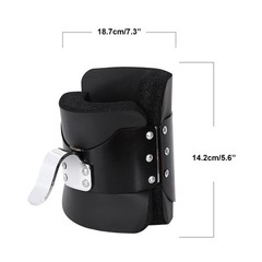 Black Inversion Hang Up Boots for Spine Therapy & Fitness with Foam Padding