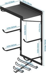 Yoga Mat Holder Wall Mount Yoga Mat Storage Rack Home Gym Accessories With 3 And