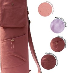 Yoga Mat Bag with Multi Pockets Drawstring Yoga Mat Carrier Pilates Exercise …