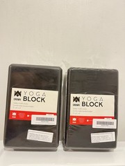 Set Of 2 Yoga Block All In Motion Foam Block 9”x6”x4” New!!!!