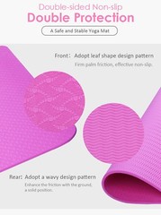 Non Slip Durable TPE – Lightweight – Eco-Friendly – Pilates Yoga Mat with Strap