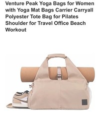 Venture Peak Yoga Bags for Women with Mat Carrier Carryall Polyester Tote Bag