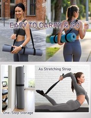 MRZZATA Yoga Mat Carrier Strap – Adjustable Thick and Wide for…