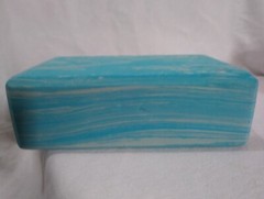 Series-8 Fitness Yoga Block Teal Wash Color Brick Pilates Stretching Fitness Gym