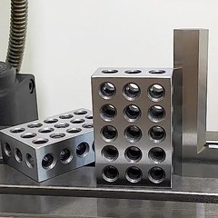 23 Holes Ultra Precision 1-2-3″ Blocks 2pcs/Pair no Plastic Case and accessory
