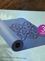 NEW LOTUS 3MM PVC NON-SLIP YOGA MAT, BLUE