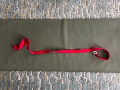 Red TUMAZ yoga mat carry strap, never used