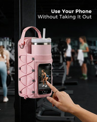 Magnetic Gym Bag for Women – Water Bottle Holder Bag Carrier – Gym Workout Acces