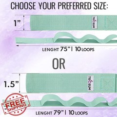 TECEUM Light Green Stretching Strap 10 Loops