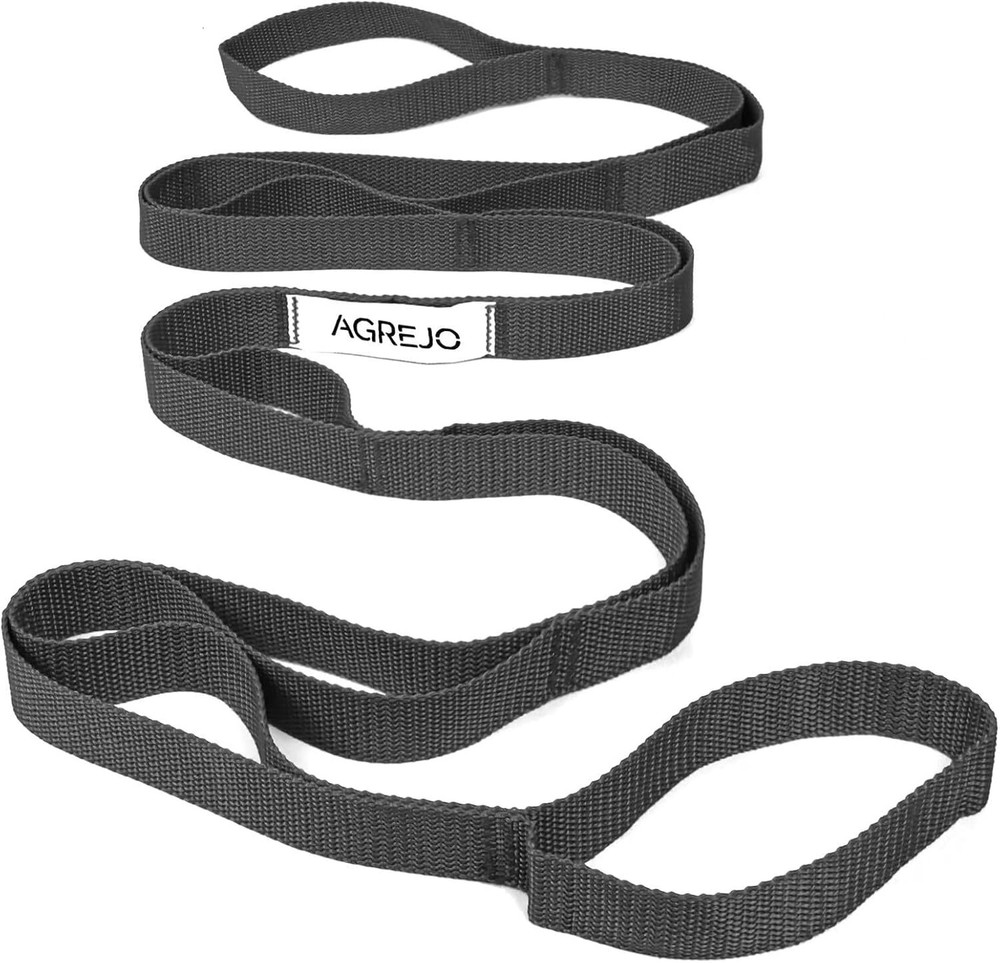 Stretching Strap Yoga Strap Physical Therapy for Home Workout, 10 Loops Non-Elas