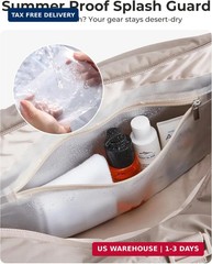BAGSMART Reiki Gym Bag for Women Puffy Yoga Mat Travel Weekender Duffle Bag | Li