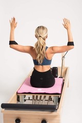 Salt & Honey Non-Slip Pilates Reformer Mat Towel Pink