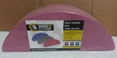 Half-moon Yoga Block – Pink- New Sealed Packaging