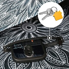 Yoga Mat Bag – Long Tote with Pockets – Holds More Yoga 37″x15.5″ Mandala Black