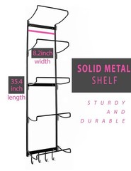 5-Tiers Yoga Mat Holder Wall Mount, Metal Storage Rack for Mats/Wheels, Foam …
