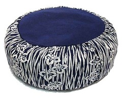 Meditation Cushion Cotton Zafu Pillow Buckwheat Fill – Pre-washed & Block Print
