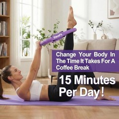 Home Pilates Ring and Ball Set for Women with 5 Resistance Bands 13 All Purple
