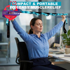 STRETCHING STRAP WITH 10 LOOPS YOGA EXERCISE BAND