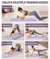 💪 8-in-1 Foldable Pilates Board – Full Body Home Fitness System