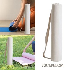 Yoga Mat Bag Canvas Multifunctional Fitness Mat Carrier for Gym Office Beach