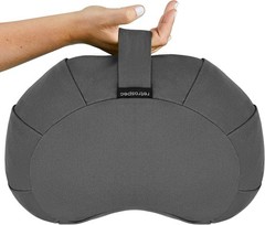 Eco-Friendly 17in Crescent Meditation Cushion – Customizable Buckwheat Support