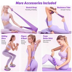 Asten Home Pilates Kit for Women: Pilates Equipment Pilates Ring and Ball Set…