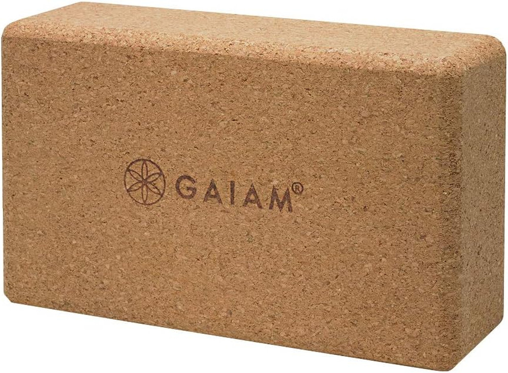 Gaiam Yoga Block – Supportive Latex-Free Eva Foam – Soft Non-Slip Surface with B