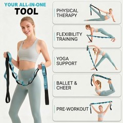 Acozycoo Stretching Strap with Loops for Physical Therapy,Yoga Strap for Stretch