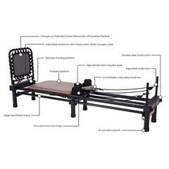 AeroPilates Reformer – Pilates Reformer Workout Machine for Home Gym – Cardio…