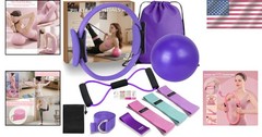 All-in-One Pilates Home Kit: Ring, Ball & Resistance Bands for Every Level