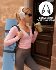 Large Yoga Mat (75.5″X47.6″X0.4″）Extra Wide & Thick 10Mm, Non-Slip Exercise Mat,