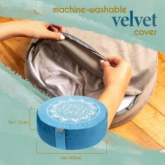 Luxury Meditation Seat Cushion – Removable Cover & Comfort for Meditation Lovers