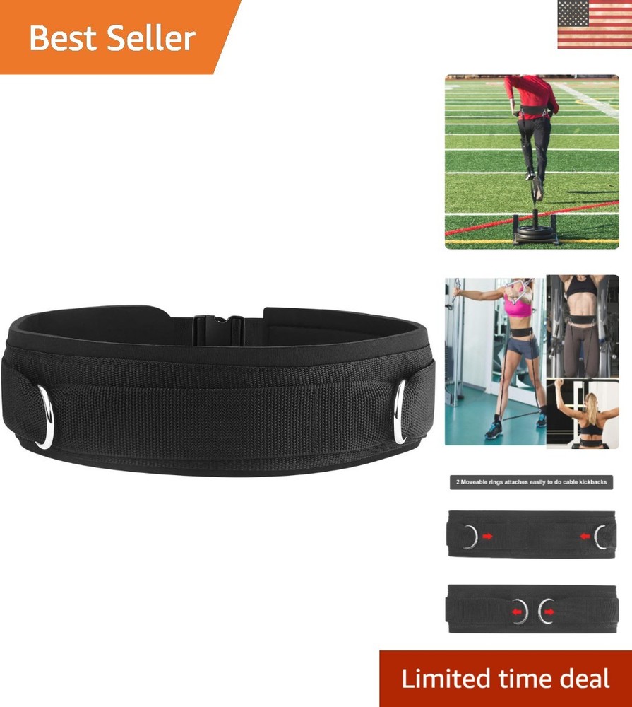 5.5mm Thick Neoprene Gym Waist Belt for Speed & Agility Training – Adjustable