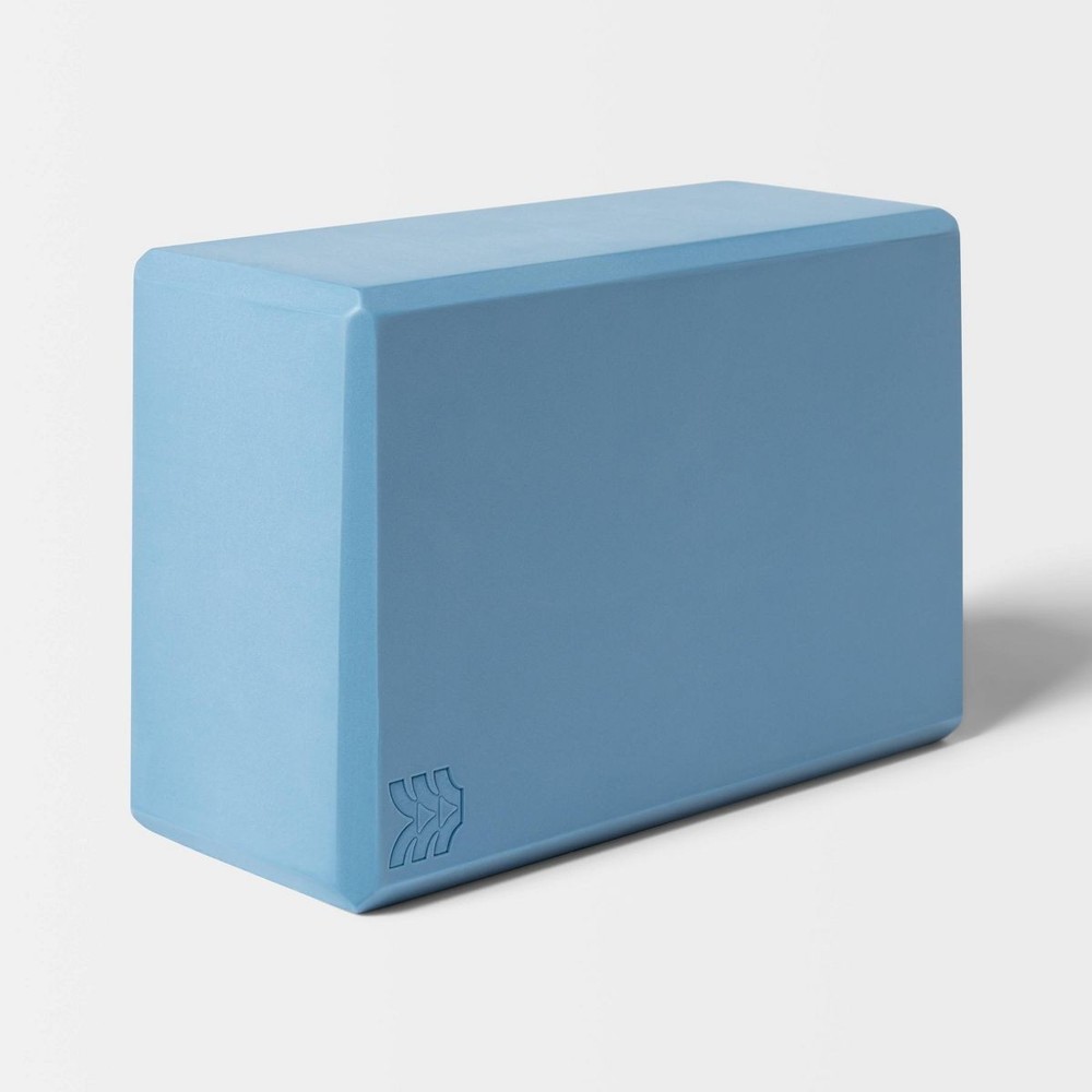 ALL IN MOTION YOGA BLOCK, FOAM ACCESSORY FOR EXERCISE – SKY BLUE