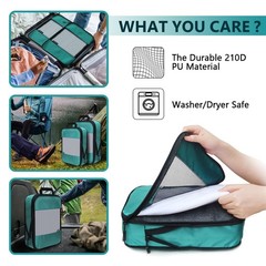 Compression Packing Cubes for Suitcases,5 Set Travel Essentials, Lightweight …