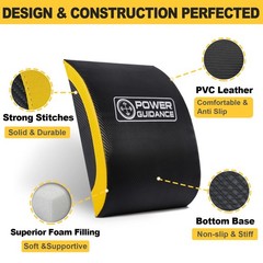 POWER GUIDANCE Ab Exercise Mat – Sit Up Pad – 14.2″ x 11.8″, black #1