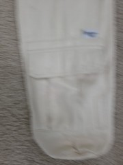 Danskin Now Yoga Mat Bag Cream with Purple Design with outside pocket