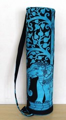 Indian Tie Dye Elephant Yoga Mat Carrier Mandala Large Bag With Shoulder Strap