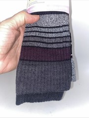 2 Pair Muk Luks Wide Calf Nylon Knee-High Compression Socks 6-10