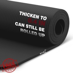 KEEP 10mm Thick NBR Yoga Mat 72×24″ Extra Large Exercise Fitness