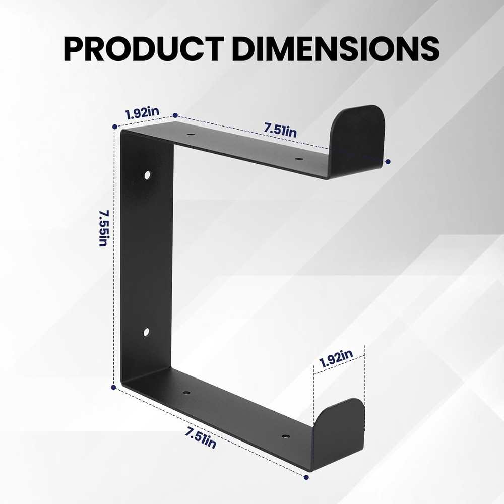4 Tier Yoga Mat Holder Wall Mount Yoga Mat Storage Rack Heavy-Duty Steel Rollers