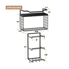 Yoga Mat Holder Black, Wall Mount Yoga Mat Storage Rack, Yoga A… FAST USA SHIP