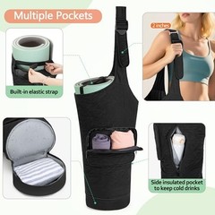 Yoga Mat Bag with Wet Pocket, Bottle Pocket and Mat Secure Straps, Yoga Mat