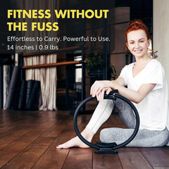 Fitness Circle – 14 Inch Pilates Ring for Focusing on Toning Inner Thighs, Arms,